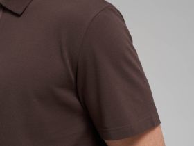 Поло прямого кроя из хлопка пике