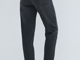 Джинсы Mom с высокой посадкой, Серый