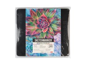 Набор карандашей акварельные Sketchmarker "Ботаника", 24 цвета, жестяной пенал