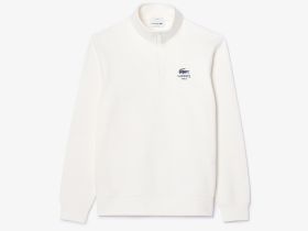 Свитшот Lacoste унисекс с застежкой-молнией с высоким воротом