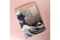 Тетрадь в клетку Hokusai А5 24 л 90 г слоновая кость, сшивка, ламинация