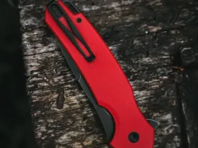 Складной нож Mr.Blade Hellcat blackwash сталь VG-10, рукоять Red G10