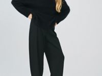 Брюки О-силуэта, Черный