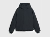 Утеплённая куртка со съёмным капюшоном, Черный