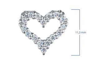 Подвеска из белого золота с бриллиантами э4701пд11200102