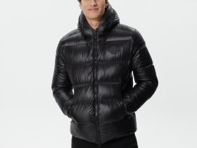 Мужская стёганая куртка Lacoste с капюшоном