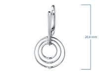 Серьги из серебра э0612сг09181100