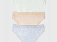 Трусы-слипы для девочек, 3 шт., Серый