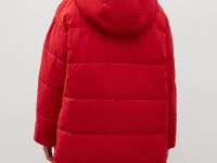 Утепленное пальто с капюшоном