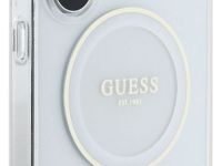 Чехол Guess Middle Colored Ring MagSafe для Galaxy S25 Ultra белый