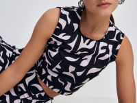 Топ с принтом укороченный