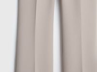 Расклёшенные брюки с ремнём, Бежевый