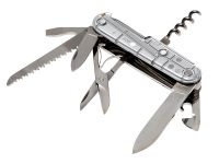 Нож перочинный Victorinox Huntsman, сталь X55CrMo14, рукоять Cellidor®, серый, 15 функций, 91мм