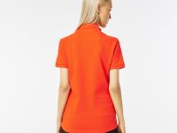 Женское поло Lacoste приталенного кроя из эластичного хлопка