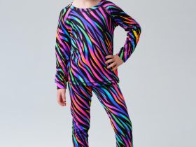 Термокомплект трикот. для девочек: фуфайка (футболка) с длин. рук, брюки для эпизод. использования