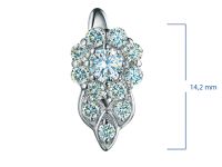 Серьги из серебра э0612сг01230352_white