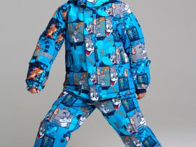 Комплект текстильный с полиуретановым покрытием для мальчиков: куртка, полукомбинезон