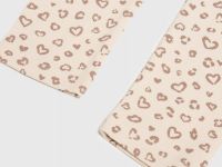 Легинсы с принтом для девочек, Бежевый