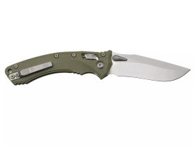Складной нож Microtech Amphibian S/E 137RL-10FLGTOD, сталь M390MK, рукоять G10, зеленый