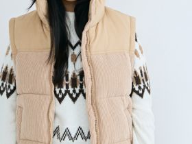 Вельветовая утеплённая куртка для девочек, Бежевый