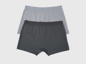 Трусы-транки, 2 штуки, Серый