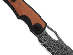 Складной нож Kizer Allure, сталь Damascus, рукоять титан/Panama Rosewood