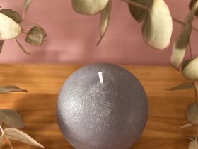 Свеча Fiamma круглая, серая