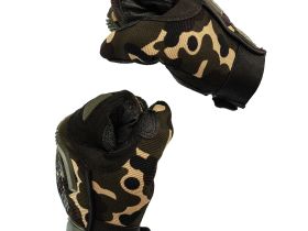 Тактические перчатки, лесной камуфляж