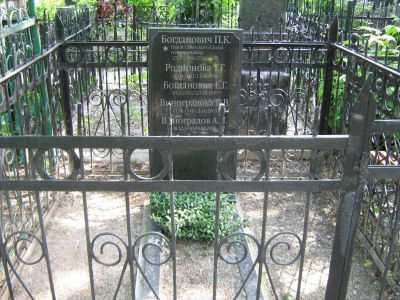 Могила - Богданович Петр Константинович (1898-1955), Герой Советского Союза