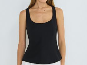 Топ с баской, Черный