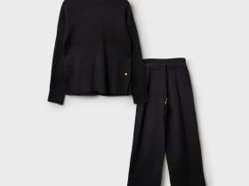 Комплект трикотажный для девочек: джемпер, брюки