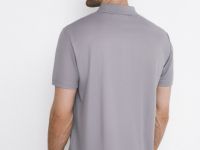 Поло из технологичной ткани с молнией, Серый
