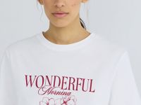 Футболка с принтом, Белый