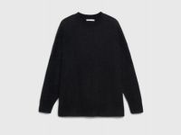 Джемпер оверсайз из пряжи с ангорой, Черный