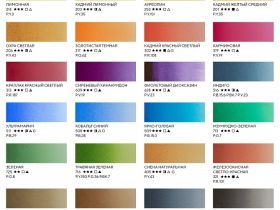 Набор акварели "Белые Ночи" 24 шт х 2,5 мл, кисти, фарфоровая палитра, синее дерево