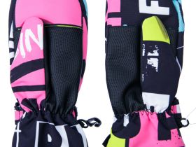 Варежки текстильные для девочек