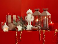 Свеча Пламя/Fiamma классическая, красная II