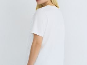 Футболка оверсайз с воланами, Белый