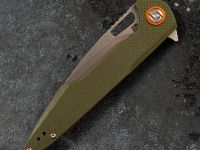 Складной нож Artisan Archaeo, сталь D2, рукоять G10, green