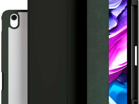 Чехол-книжка VLP Split Folio для планшета Apple iPad Air M2 13"/iPad Pro 6 12,9" тёмно-зелёный