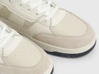 Кроссовки со вставками из натуральной замши, Белый