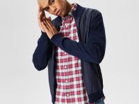 Мужской двусоставной свитер Lacoste Regular Fit на молнии