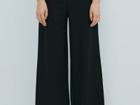 Трикотажные прямые брюки, Черный