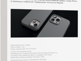 Клип-кейс VLP Aster Case с MagSafe для Apple iPhone 15 Pro серый