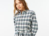 Женское платье Lacoste в клетку с поясом