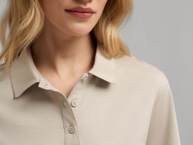 Поло прямого кроя из мерсеризованного хлопка