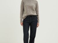 Джемпер с круглым вырезом с добавлением шерсти