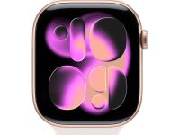 Умные часы Apple Watch Series 11 46 мм «Розовое золото», с розовым спортивным ремешком M/L