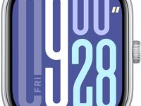 Умные часы Xiaomi Redmi Watch 5 Серебристые, с сиреневым ремешком