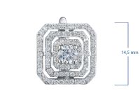 Серьги из белого золота э4712сг12160500